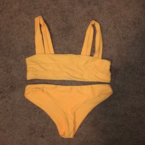 yellow square neck bikini!